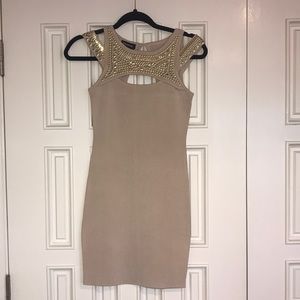 Bebe tan knit dress - size XS